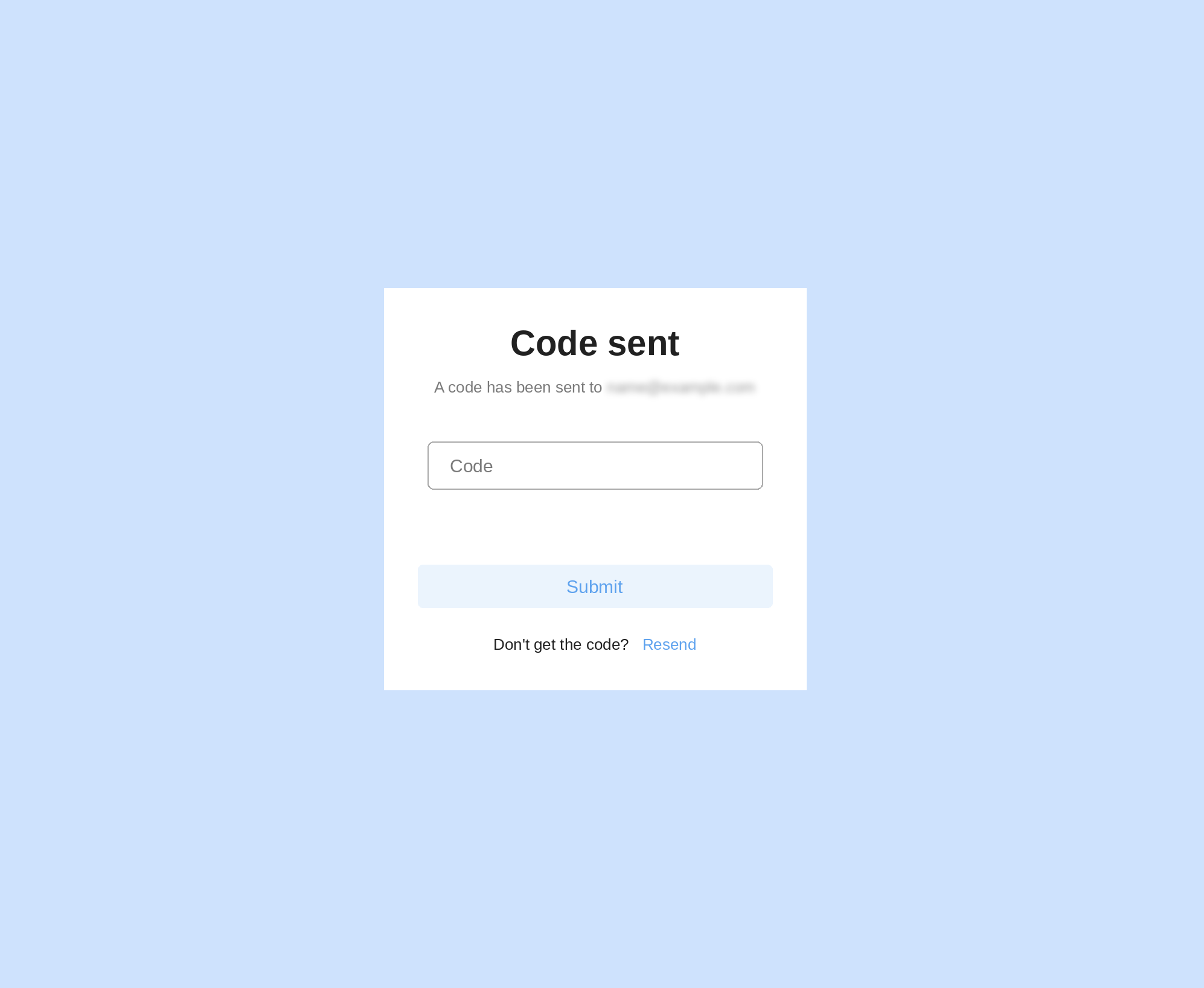 Entering the one-time password emailed at registration